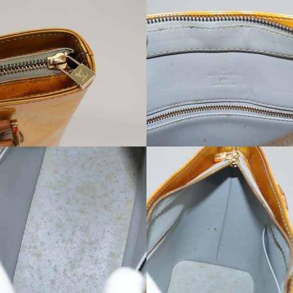 LOUIS VUITTON Monogram Vernis Houston Hand Bag Gris M91053 - Picture 11 of 13